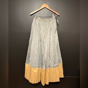 Traditional Raw Silk Maxi Skirt